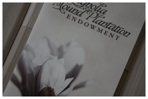 View the donation solicitation brochure for the Magnolia Mound Plantation Endowment