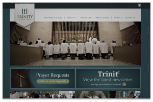 View the website design for Trinity Episcopal Church in Baton Rouge
